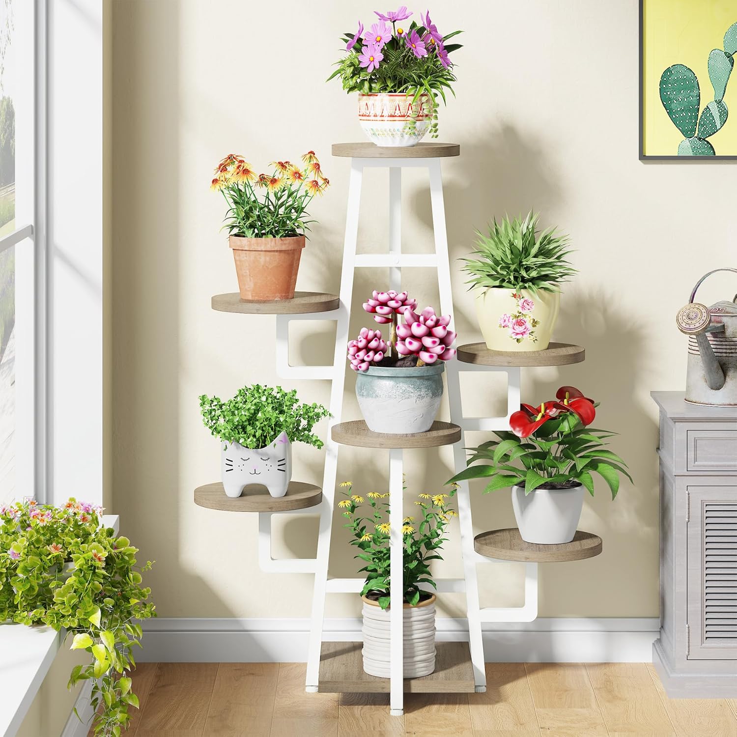 Tribesigns 7 Tier Plant Stand Indoor for Multiple Plants Display