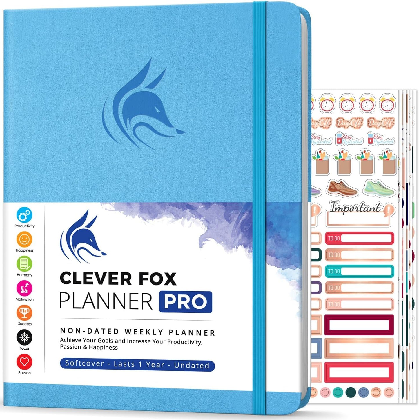 Clever Fox Planner PRO for Effective Time Management & Goals