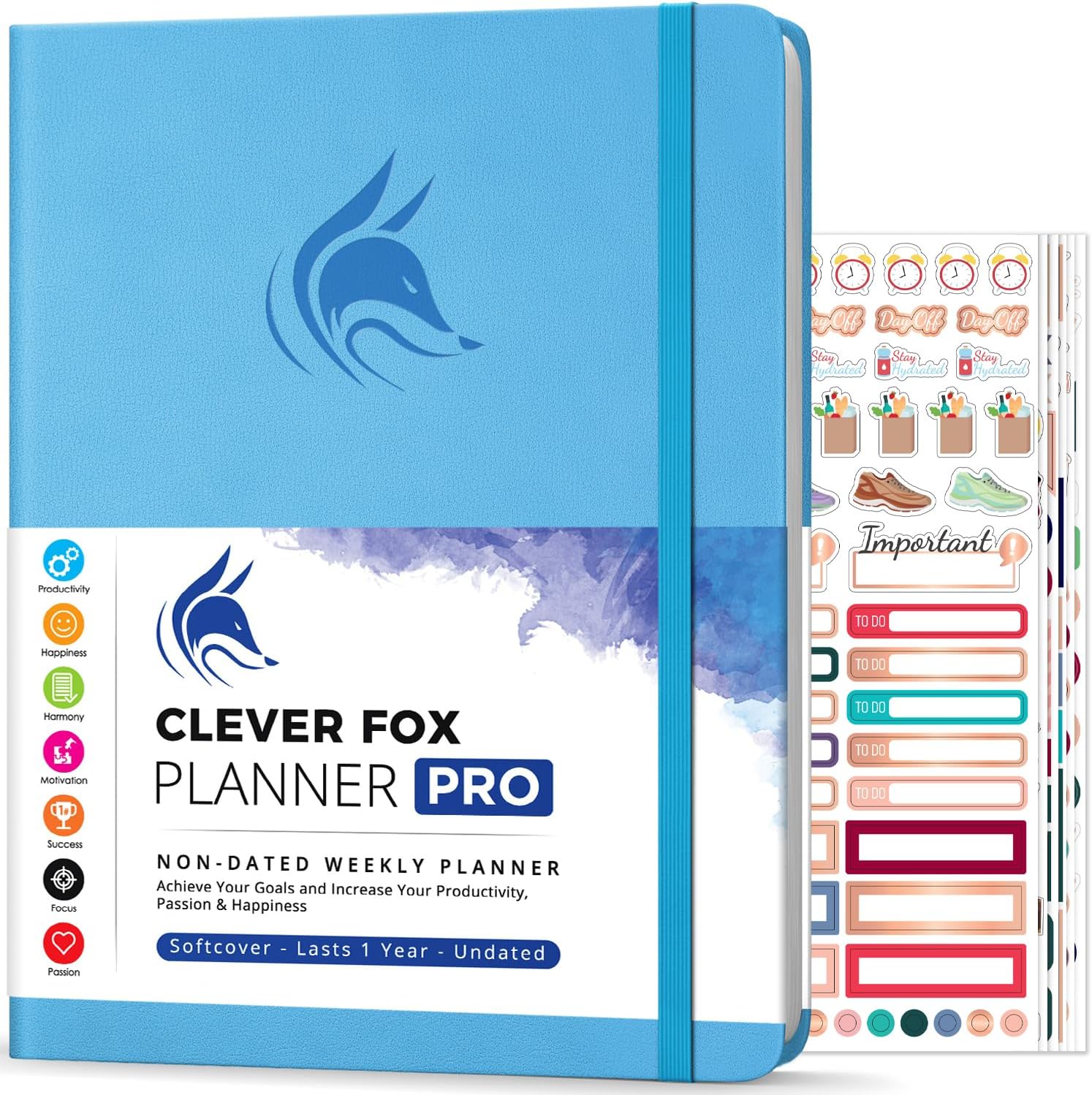 Clever Fox Planner PRO for Effective Time Management & Goals