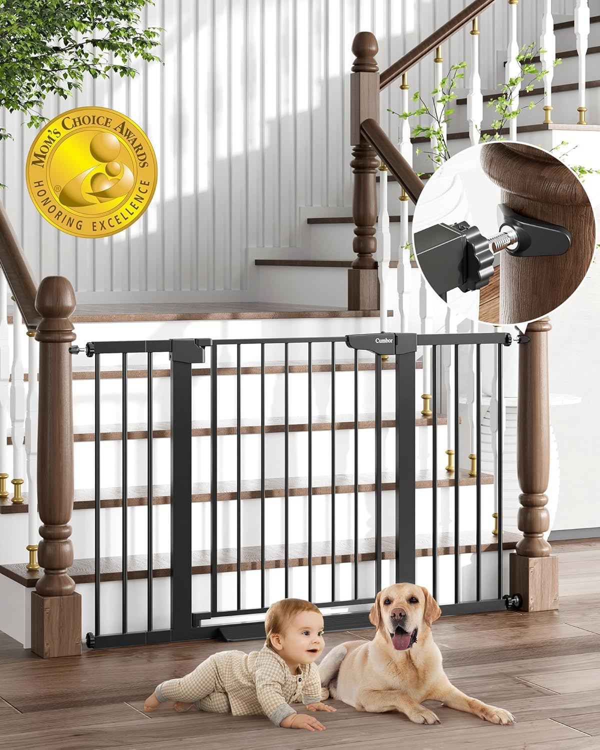 Extra Wide Baby Gate, Auto Close, Award Winner