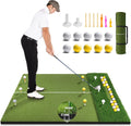 Ultimate Golf Training Kit - 5x4 FT Dual-Turf Mat
