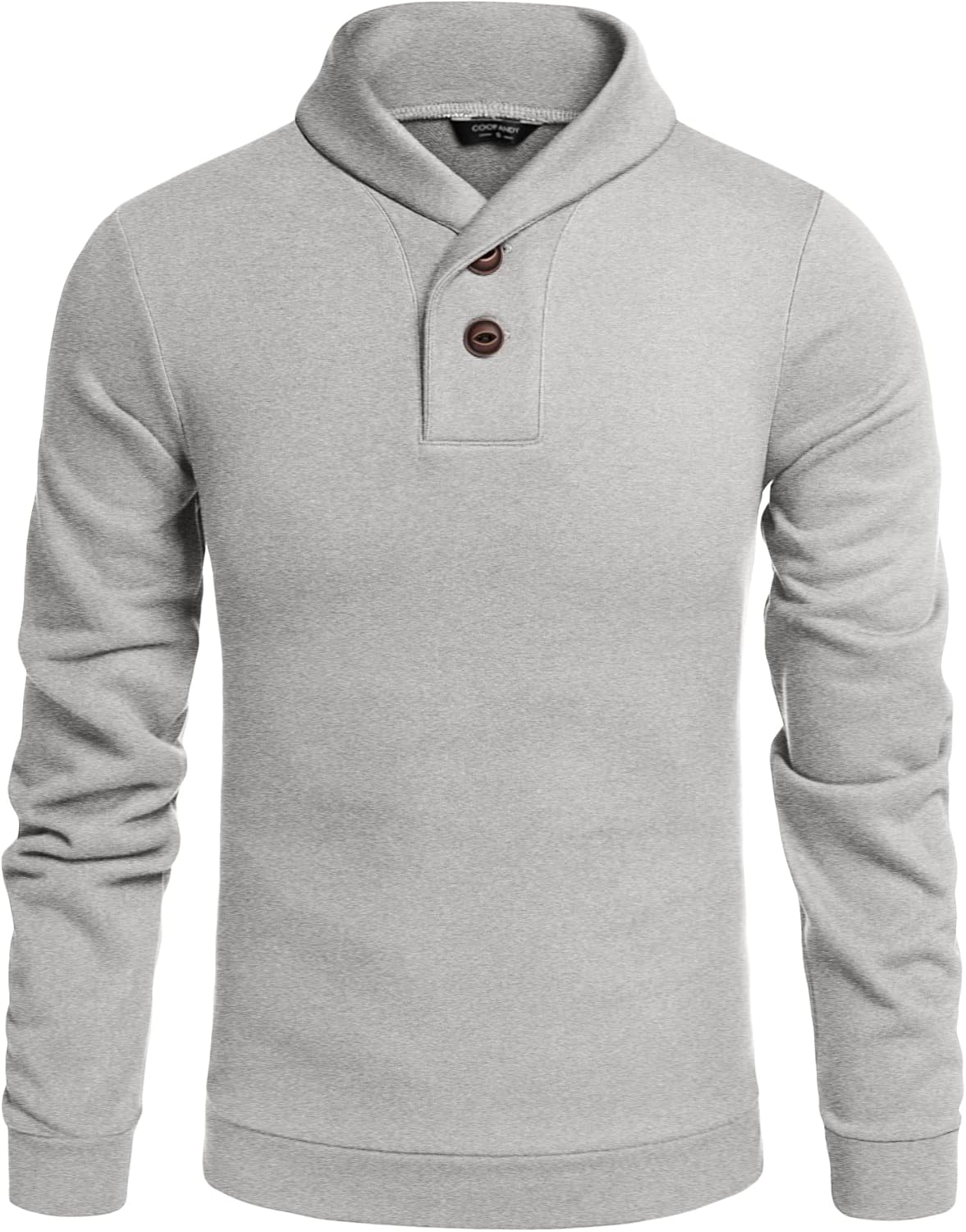 COOFANDY Stylish Shawl Collar Knitted Sweater