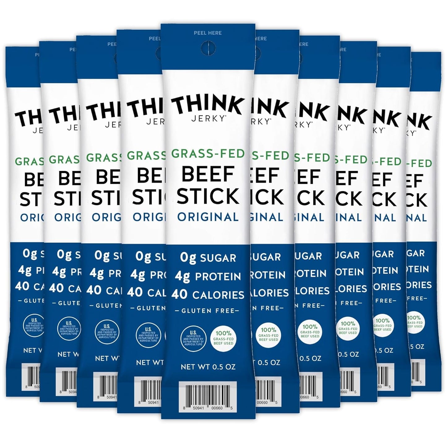 Think Jerky Original Beef Sticks - High Protein Low Carb Snack
