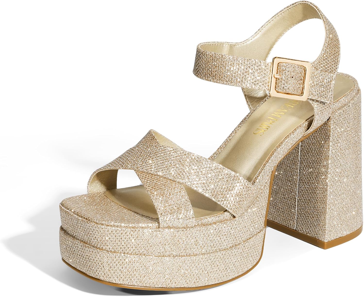 DREAM PAIRS Women's Platform Chunky Heels for Stylish Comfort