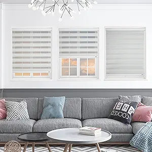 Cordless Zebra Blinds for Windows - Light Filtering Roller Shades