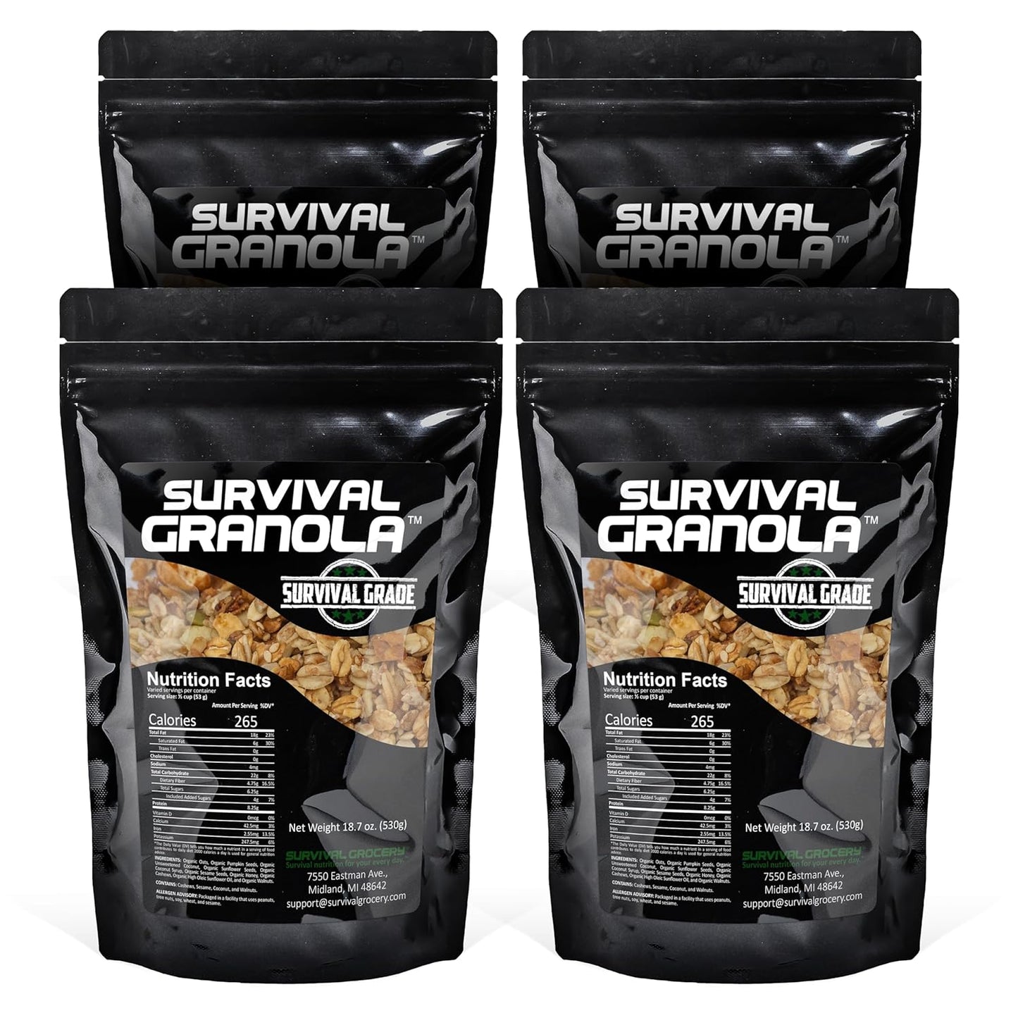 Survival Grocery Organic Ancient Grain Granola - Gluten Free Snack