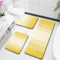 OLANLY Bathroom Rugs Set 3 Piece - Plush Microfiber Bath Mats Set