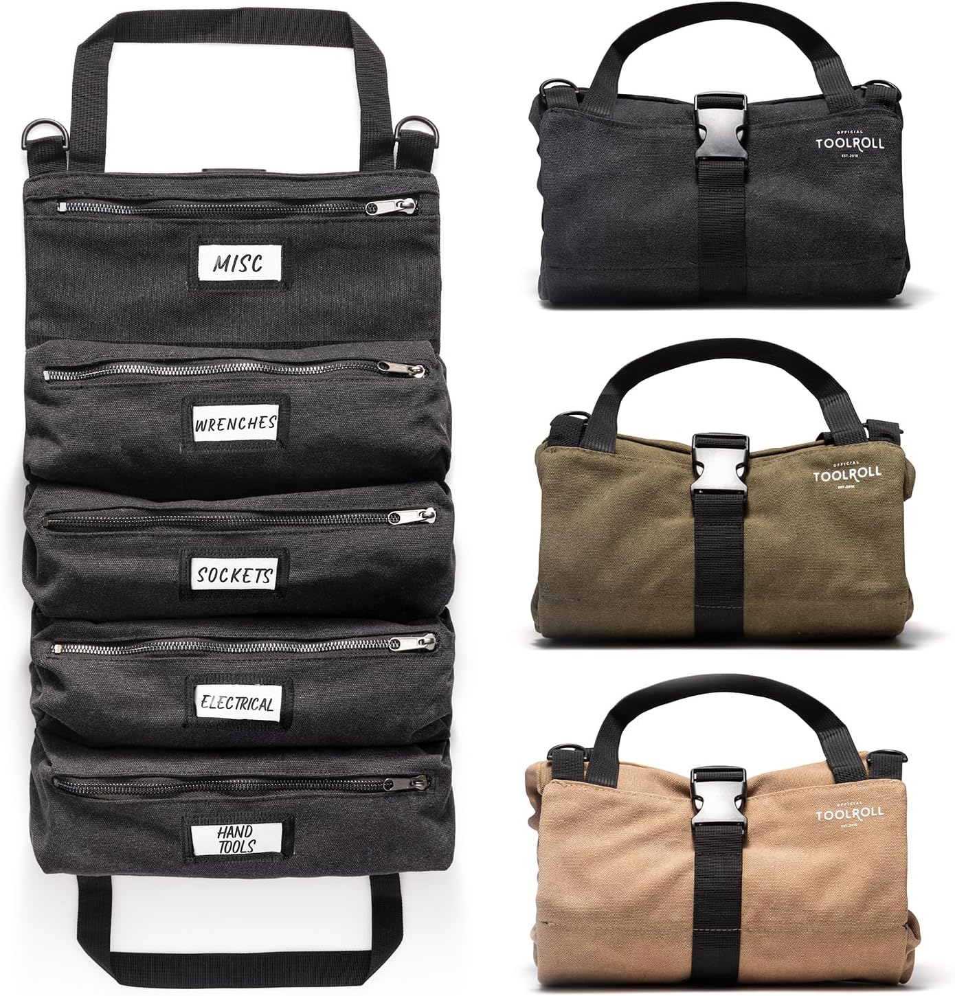 Official Legacy Tool Roll Bag - Durable 5-Pocket Tool Storage