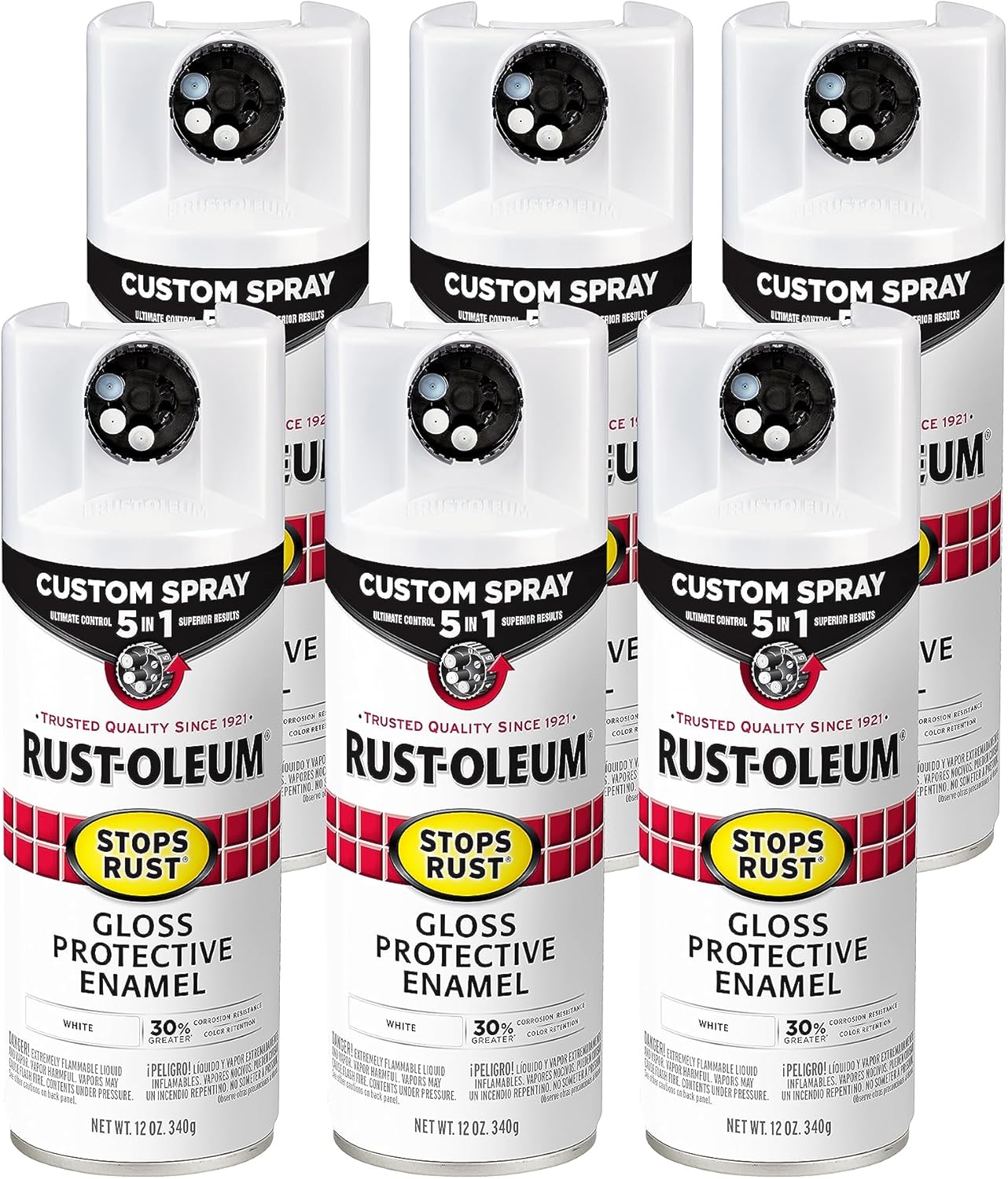 Rust-Oleum Stops Rust Custom Spray Paint 5-in-1 Gloss White