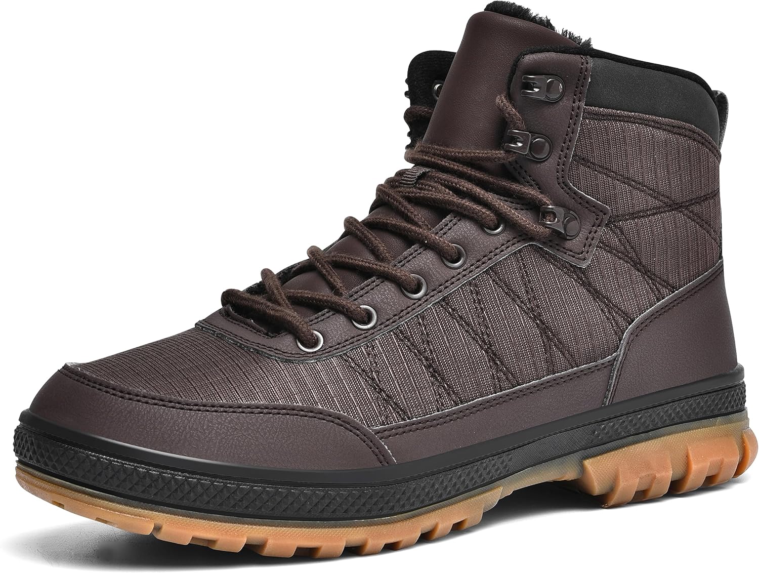 Wondamo Men's Snow Boots Lightweight Waterproof Winter Boots