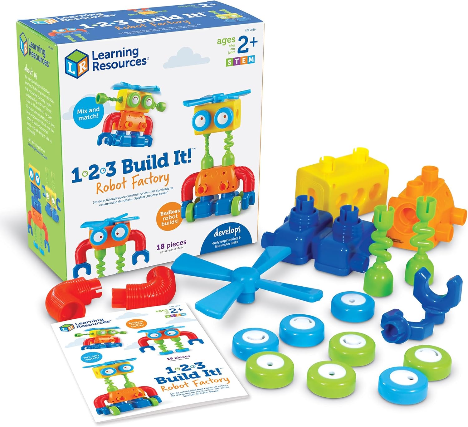 Robot Building Set for Fine Motor Skills
