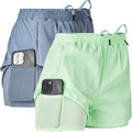 Ultra Performance Gym Shorts Women Pack of 2 - Lightweight Running you