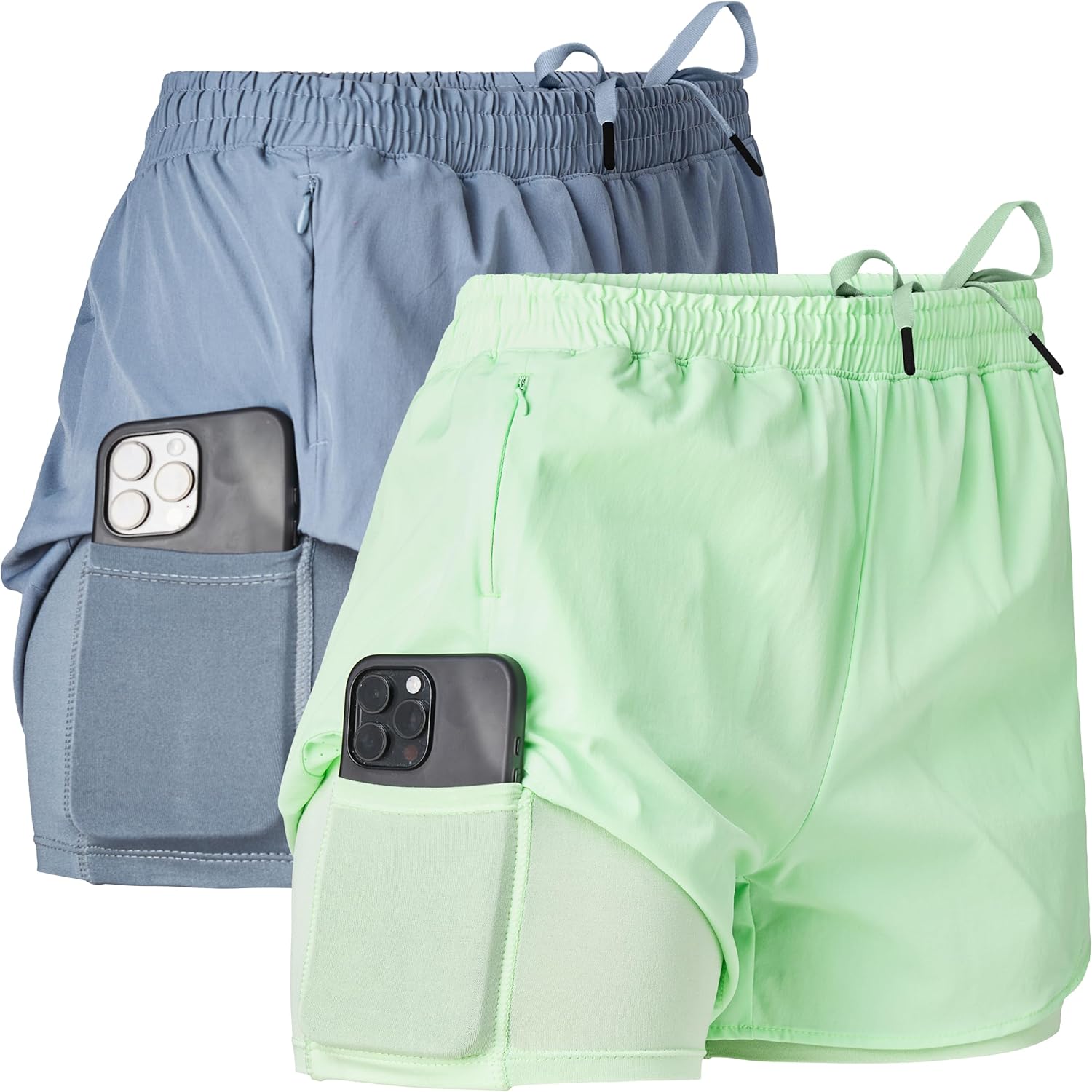Ultra Performance Gym Shorts Women Pack of 2 for Active Lifestyle