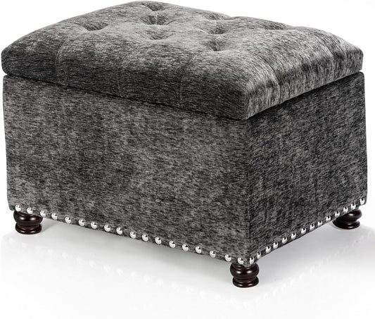 Joveco Storage Ottoman Bench for Living Room and Bedroom Use