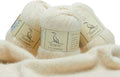 100% Cashmere Yarn for Crocheting 3-Ply - Soft, Fuzzy Beige