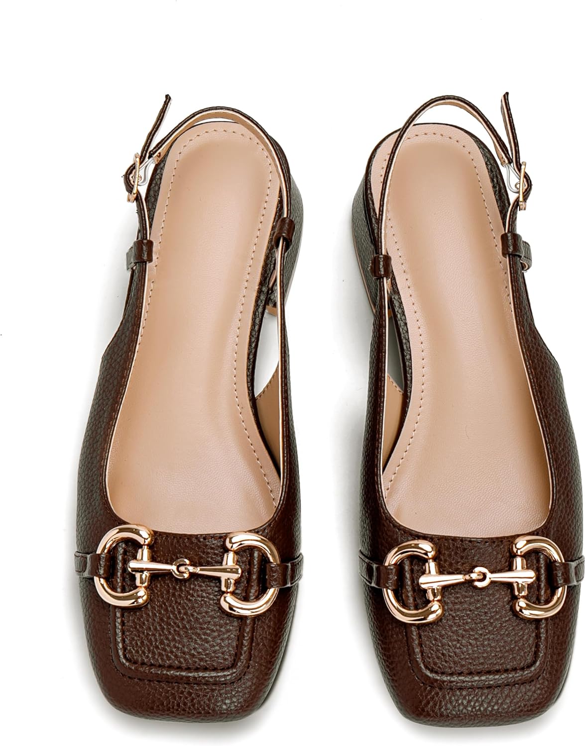 Slingback Mary Jane Heels for Women with Low Block Heel Style