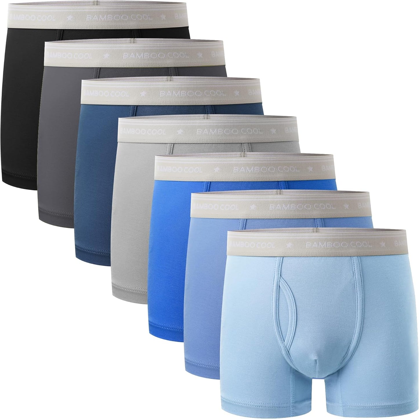 Bamboo Cool Boys Boxer Briefs 7 Pack for Fun Week Themes