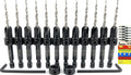 FTG USA 12 Pc #6 (9/64ft) Countersink Drill Bit Set - Adjustable Wood