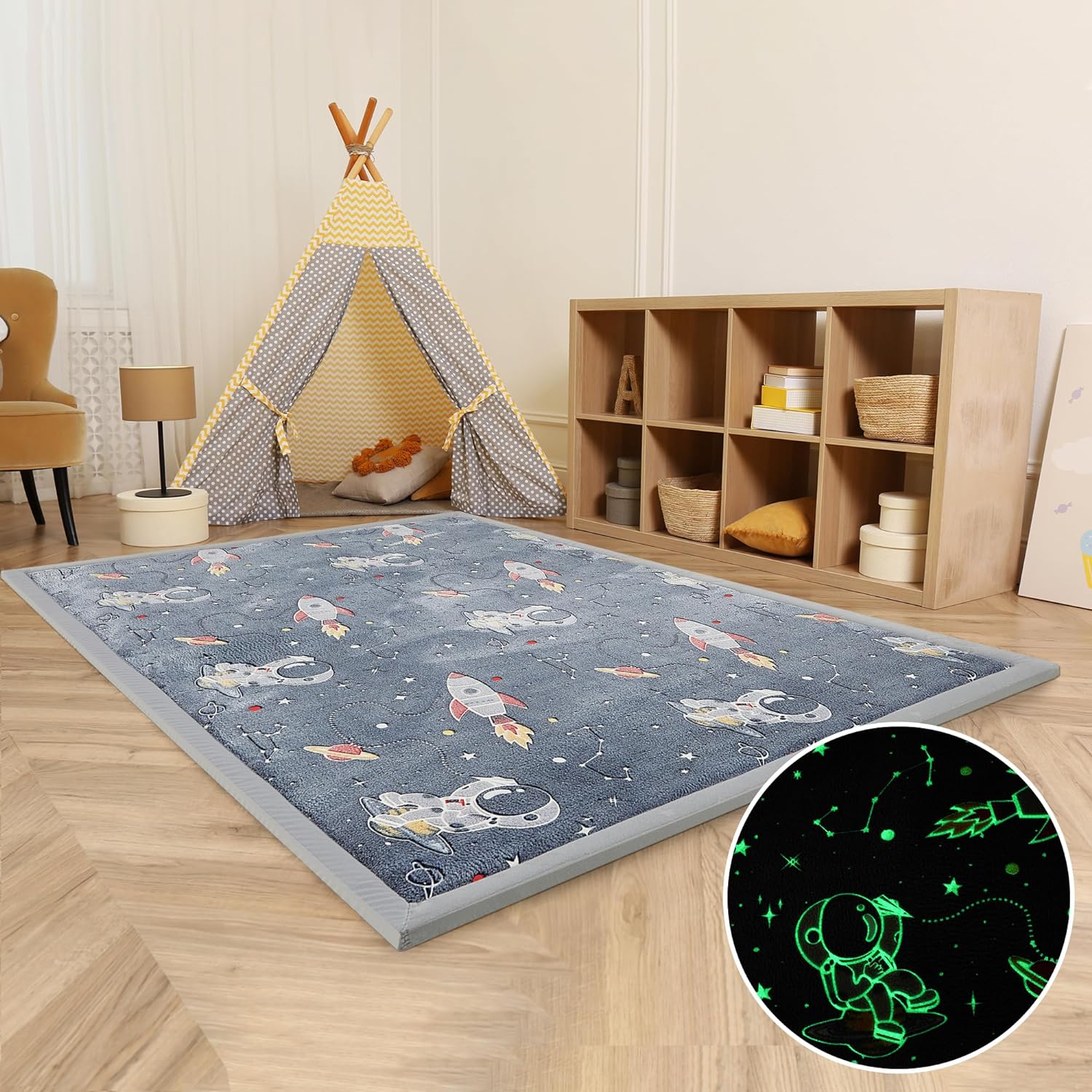 MAXYOYO Baby Play Mat: Soft Padded Carpet for Kids' Rooms