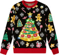 Boys Ugly Christmas Sweater LED Light Up Sweatshirt for Kids - Cozy