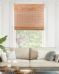 Bamboo Roman Shades Light Filtering 23in x 48in - Easy Fit