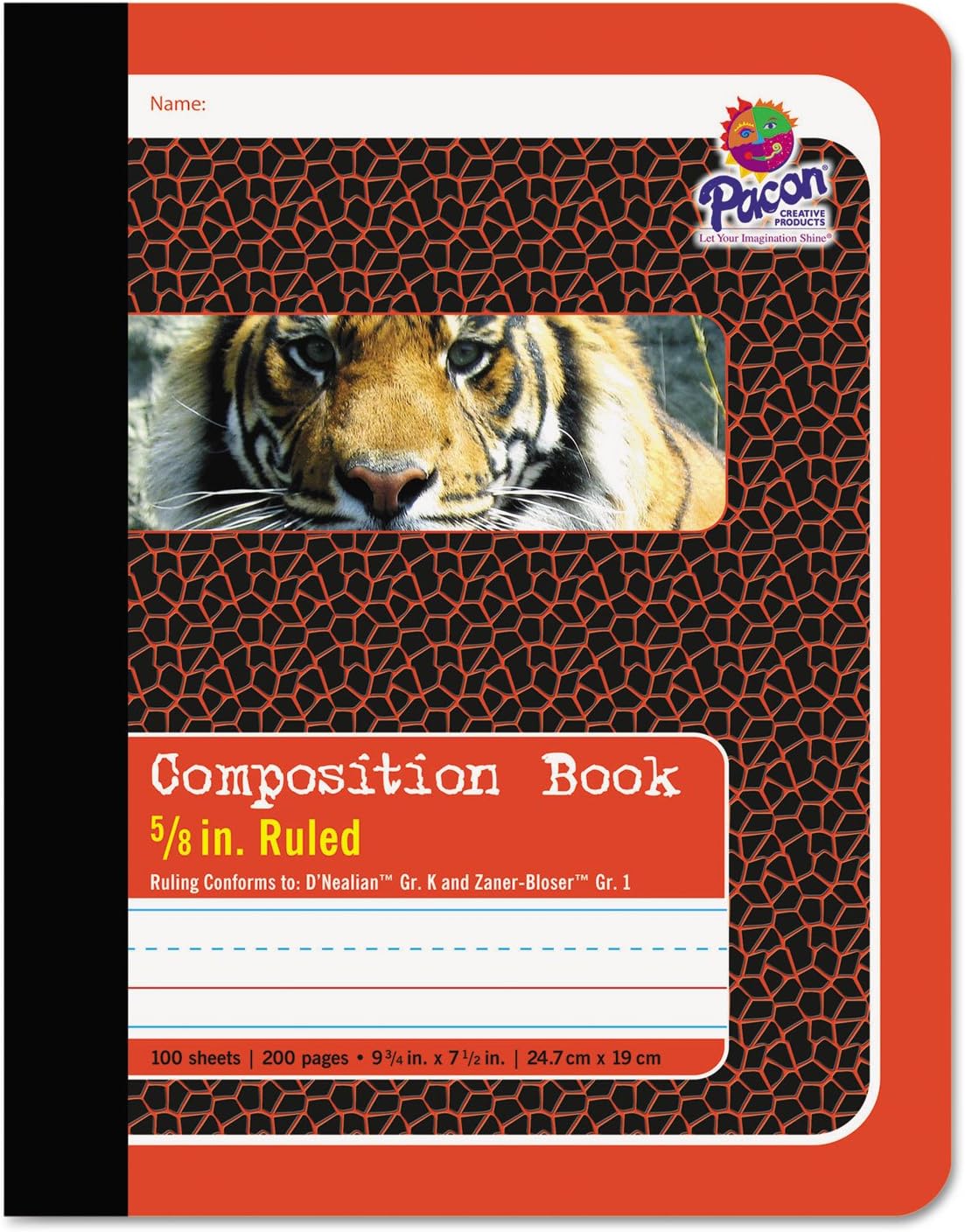 Pacon Primary Composition Book: D'Nealian/Zaner-Bloser, 100 Sheets for Neat Writing