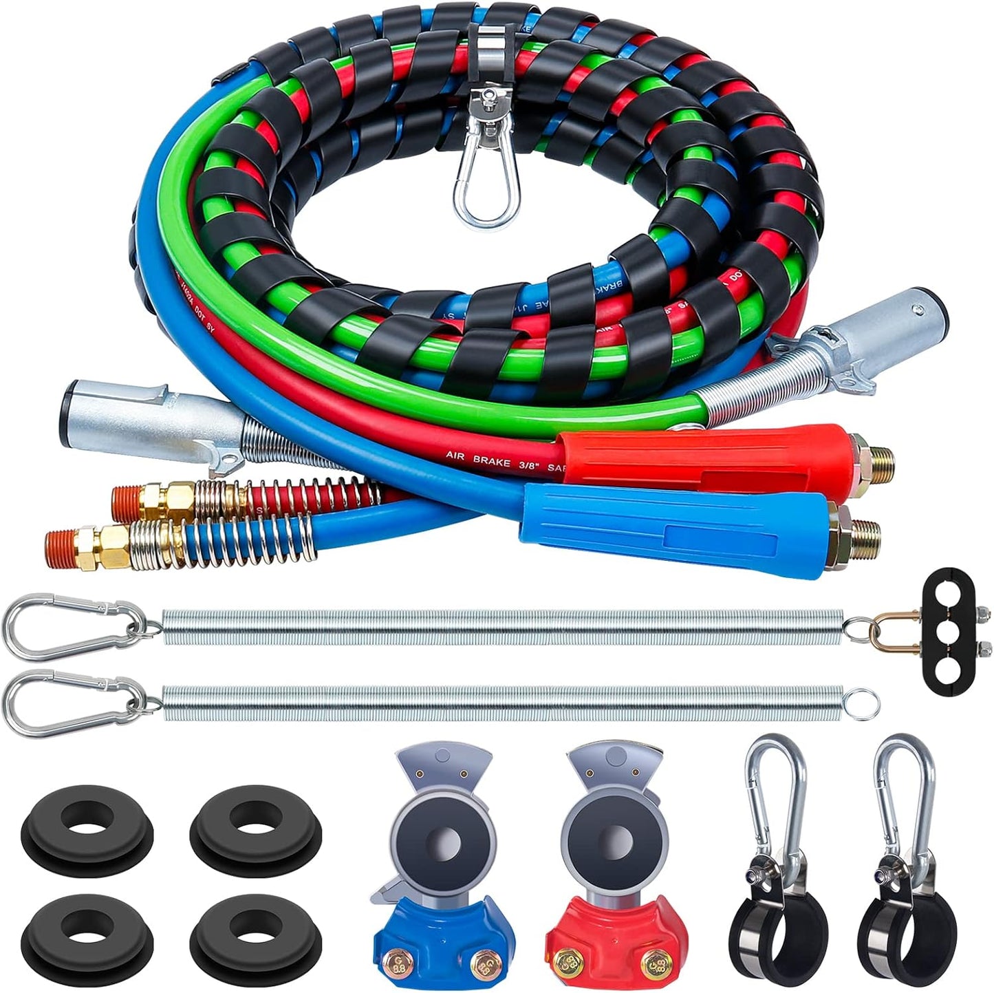 CheeMuii Semi Truck Air Lines Kit 12 FT for Heavy Duty Use