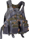 BASSDASH Strap Fishing Vest Adjustable for Men and Women - Comfortable