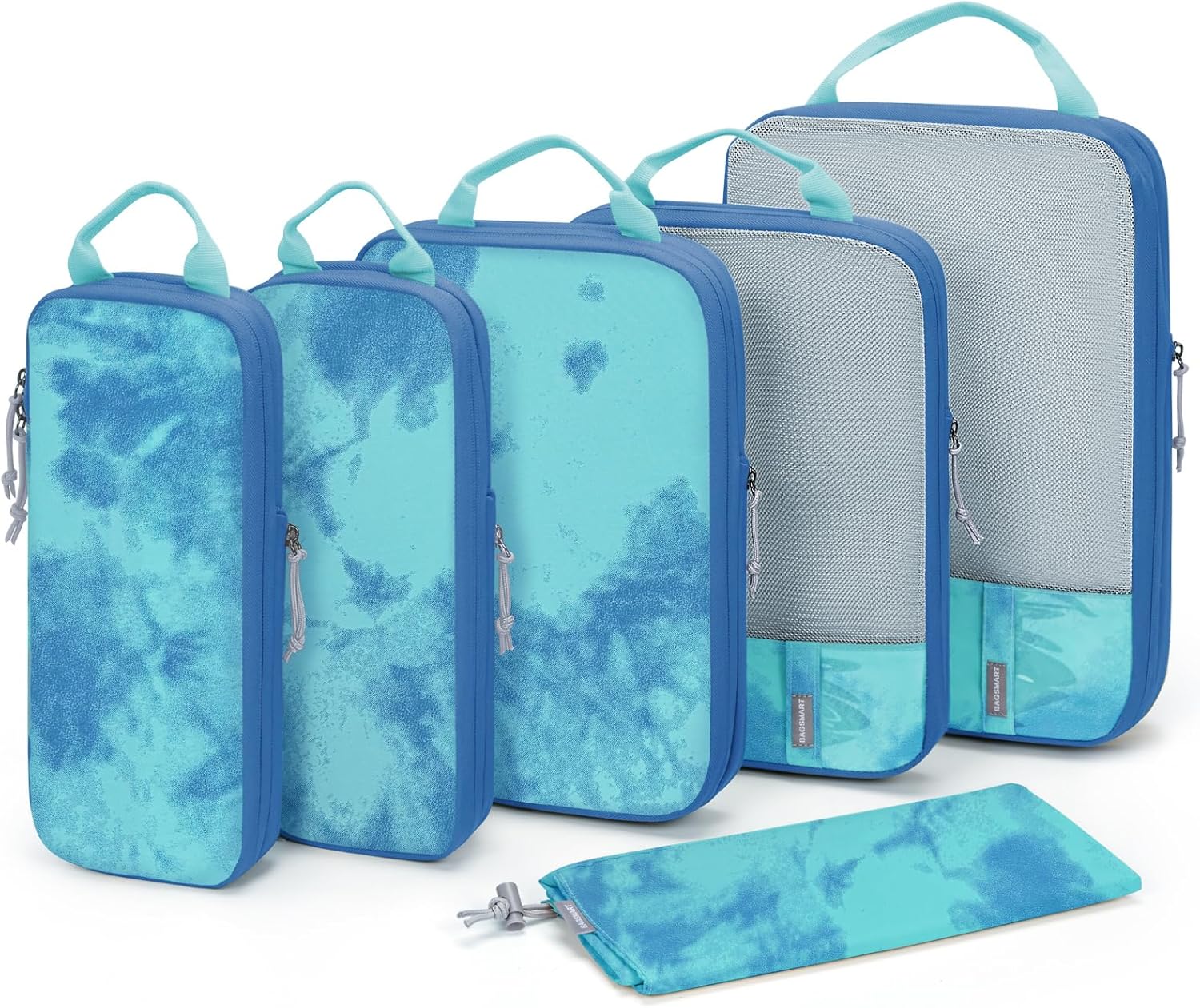 BAGSMART Compression Packing Cubes for Travel - Space Saver