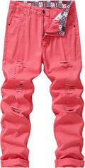 Men's Non-Stretch Regular Fit Straight-Leg Denim Pants (Style HD65)