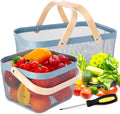 Dualshine Dualshine 2 Pack Garden Harvest Basket - Blue Mesh Set
