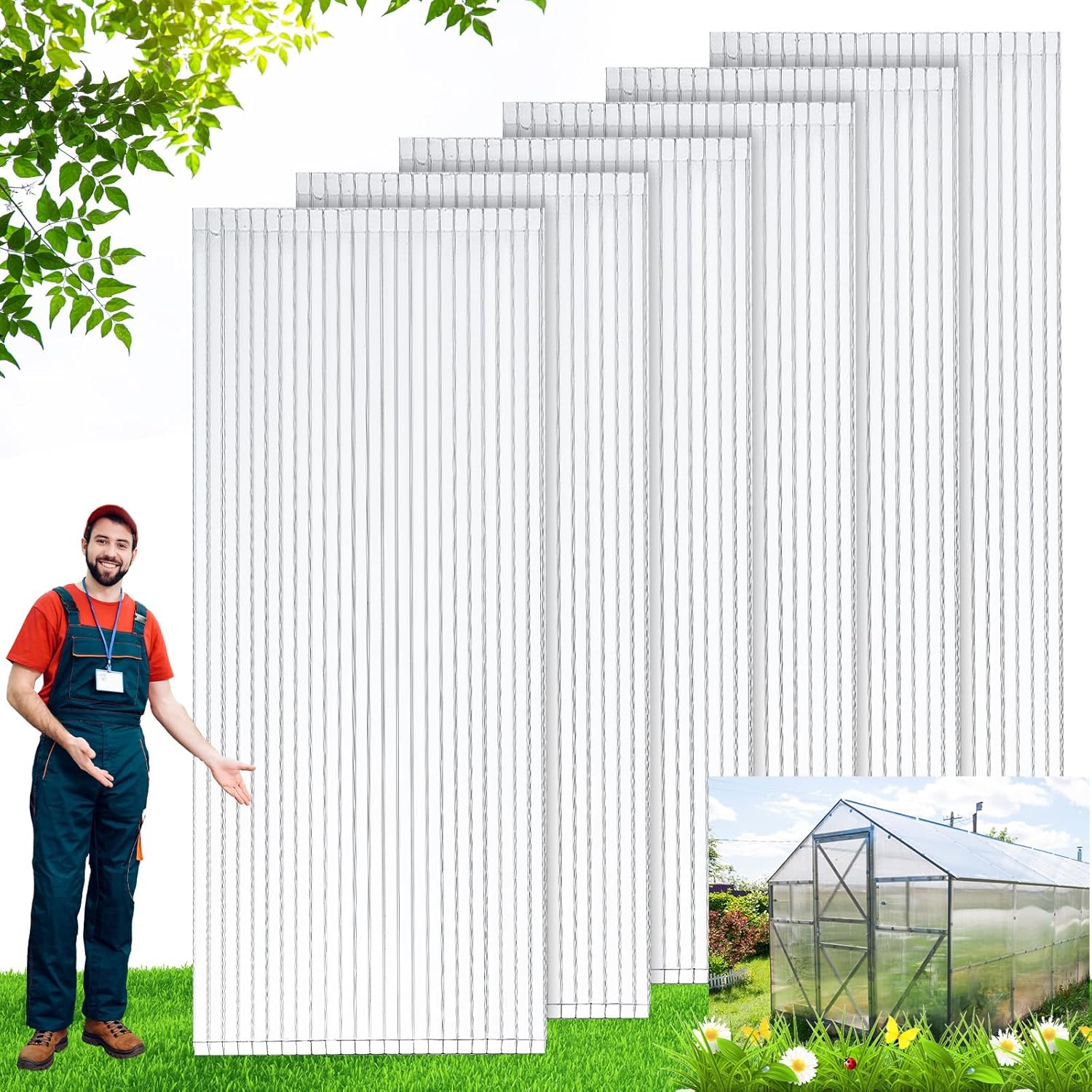 Durable Polycarbonate Greenhouse Panels for All Seasons Use
