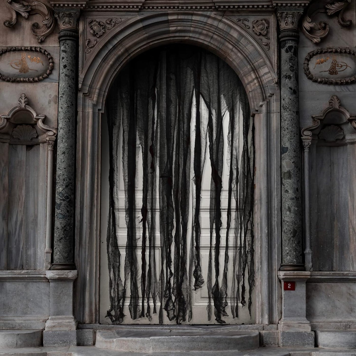 Creepy Halloween Doorway Curtain Set