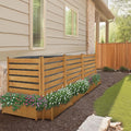 Air Conditioner Fence Privacy Screen with Planter Box - No-Dig 4