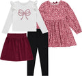 BTween Girls 4 Pack Fall Outfit Dress, Skirt, Tee, Leggings