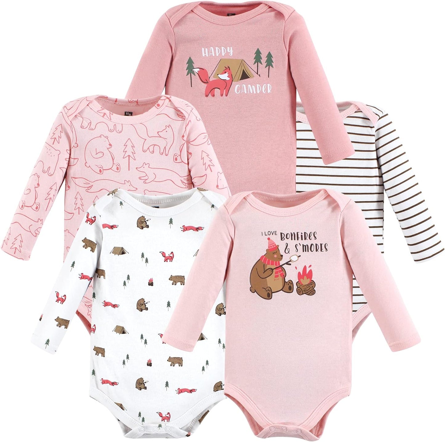 Hudson Baby Cozy Cotton Bodysuits