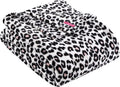 Betsey'S Leopard Plush-Fleece Pink Blanket Full/Queen - Oversized Cozy