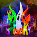 8 FT Halloween Inflatable Ghosts Family with Spooky Pumpkin Decor