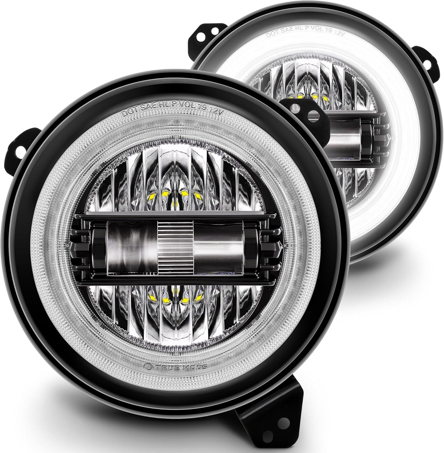 TRUE MODS 9 Inch Round LED Headlights for Jeep Wrangler JL JT