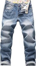 Men's Non-Stretch Straight-Leg Denim Jeans - Regular Fit