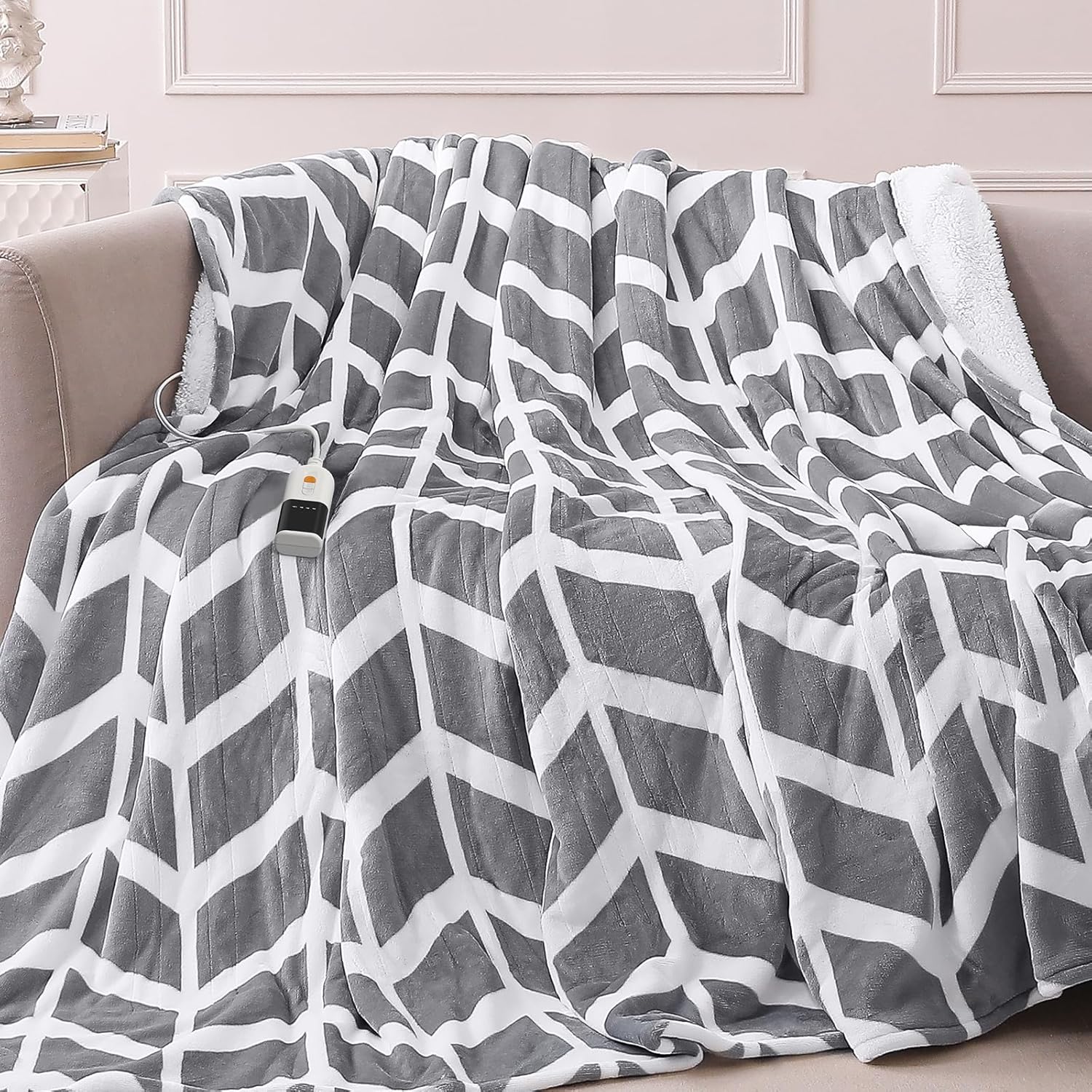 VENTIMI Electric Blanket Heated Throw for Cozy Comfort