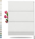 Blackout Roman Shades for Windows Pearl White 57 in x 80 in - Room