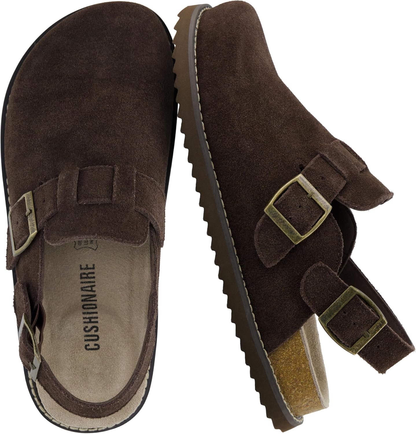 CUSHIONAIRE Brooklyn Suede Womens Slides for Summer Comfort