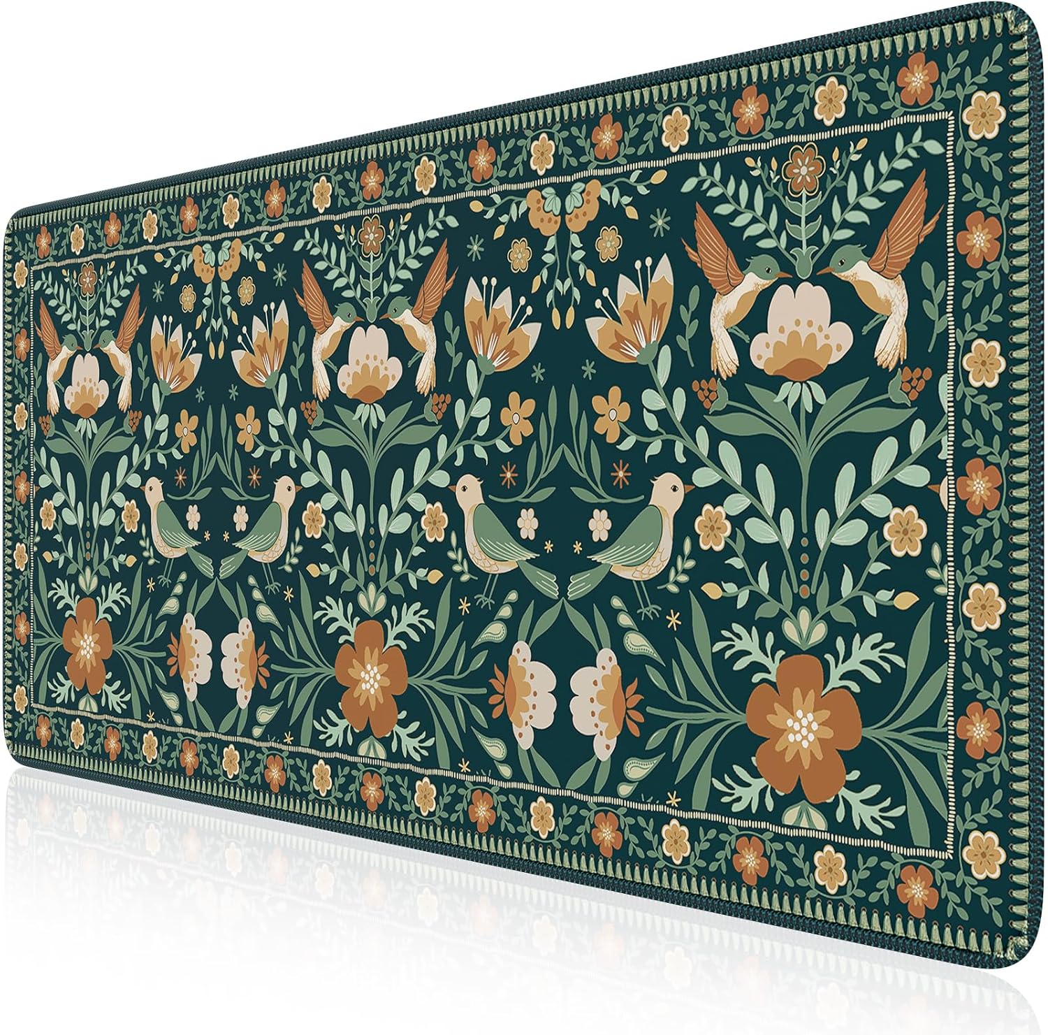 HAOCOO Non-Slip Floral Desk Mat - Cute & Large!