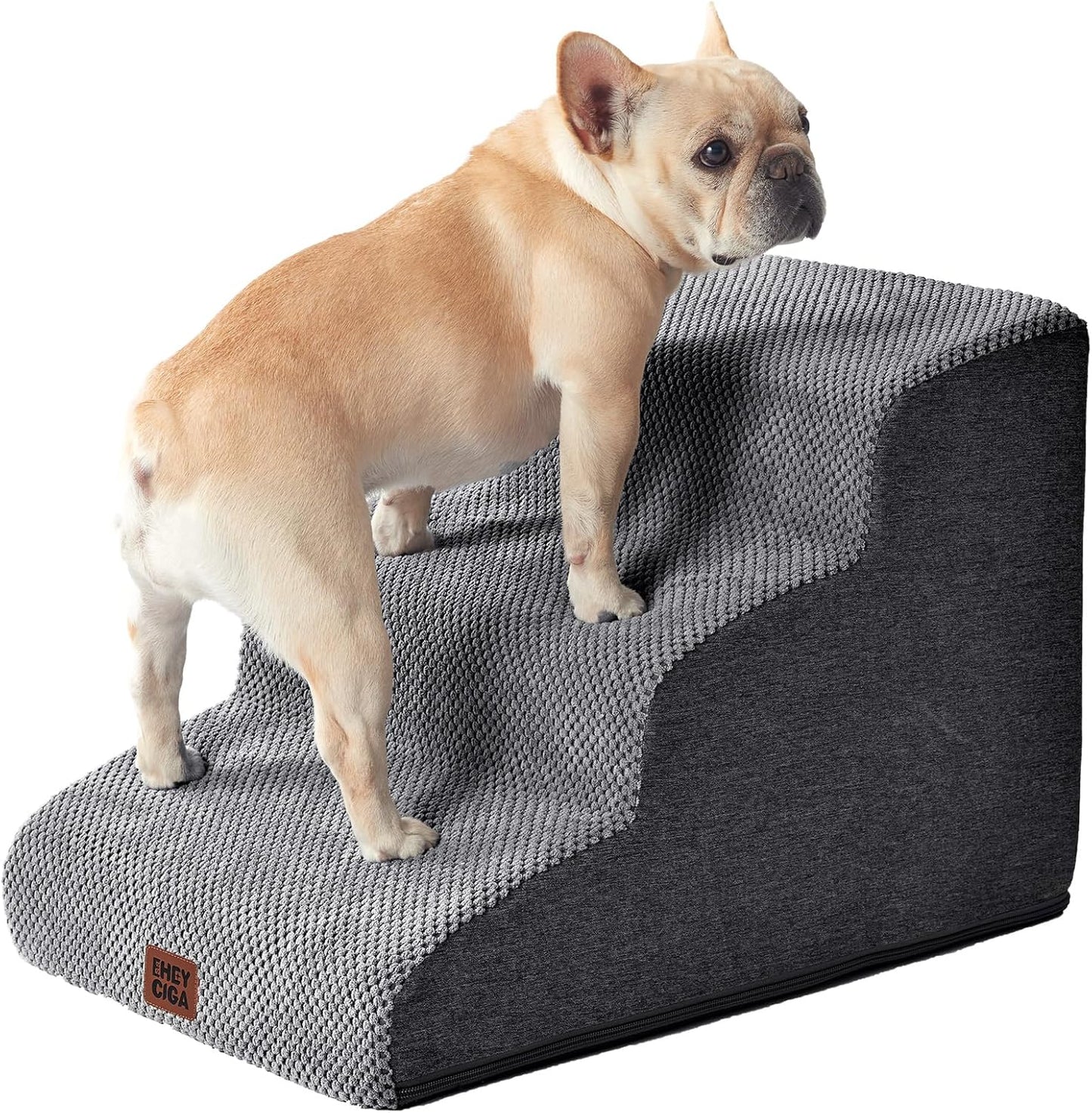 Curved Dog Stairs Ramp for Small Dogs - Comfortable Pet Steps