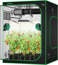 VIVOSUN S558 5x5 Grow Tent 60x60x80 in - Lightproof Hydroponic Tent