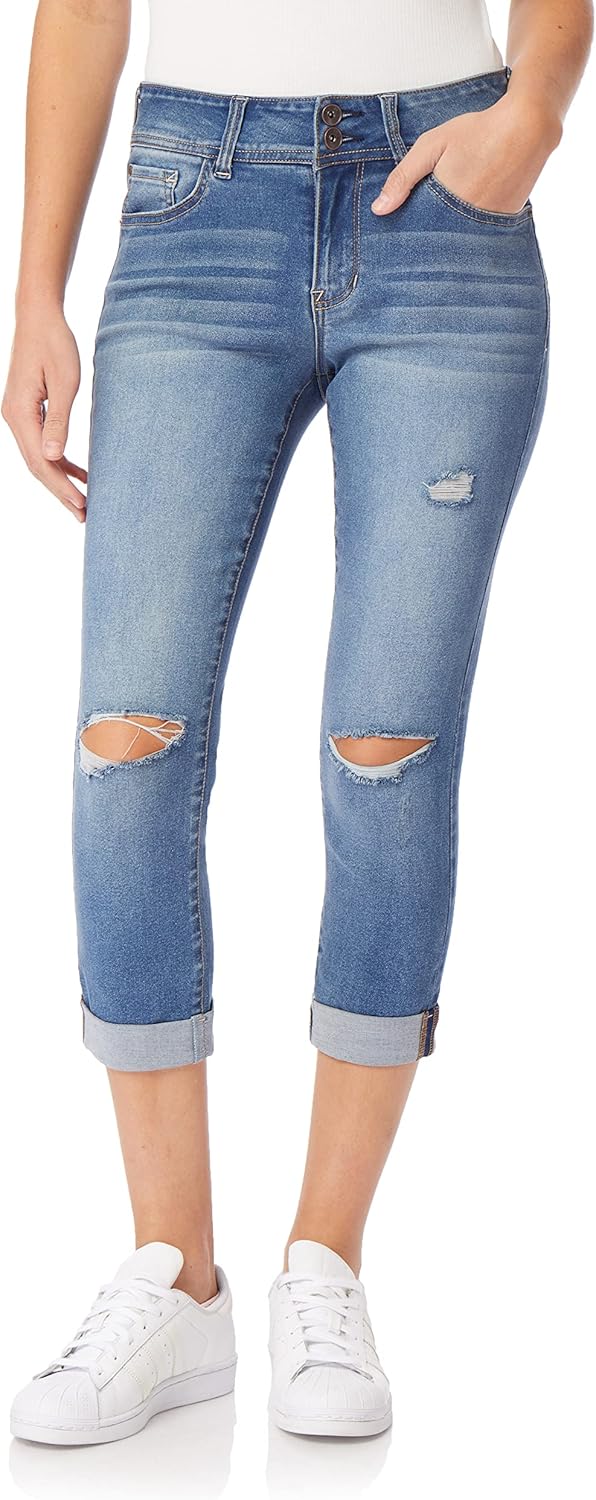 WallFlower Women's Ultra Crop Mid-Rise Insta Soft Jeans Review