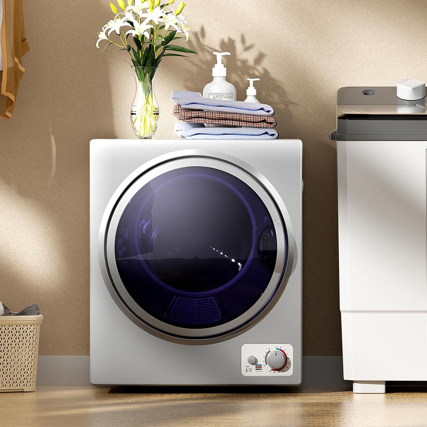 ARLIME Compact Laundry Dryer: Portable Clothes Dryers for Small Spaces