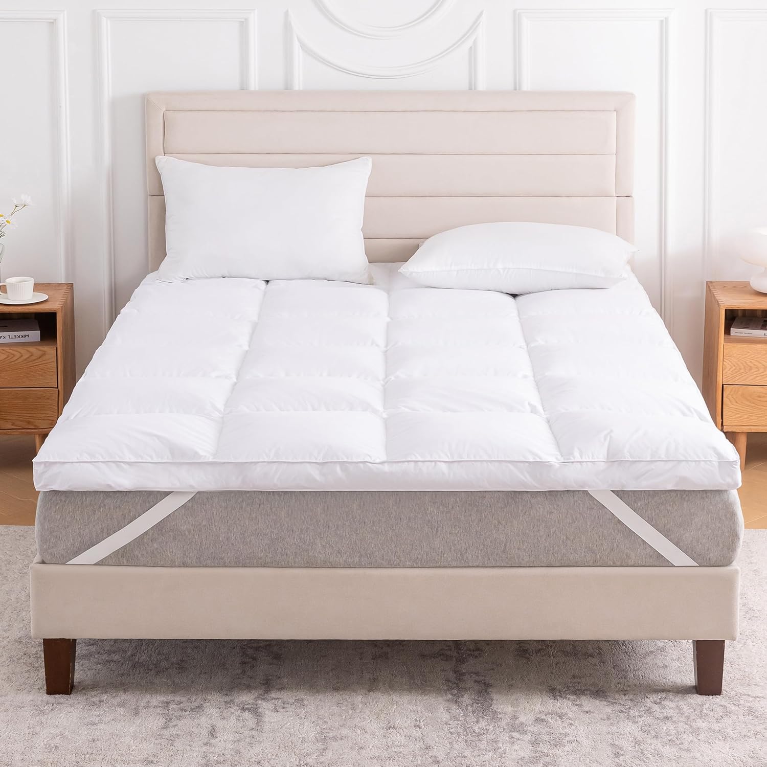 3 Inch White Goose Feather Mattress Topper for Ultimate Comfort