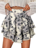 Flowy Shorts Ruffle Skorts High Waisted Tennis Skort (Style J5LL)